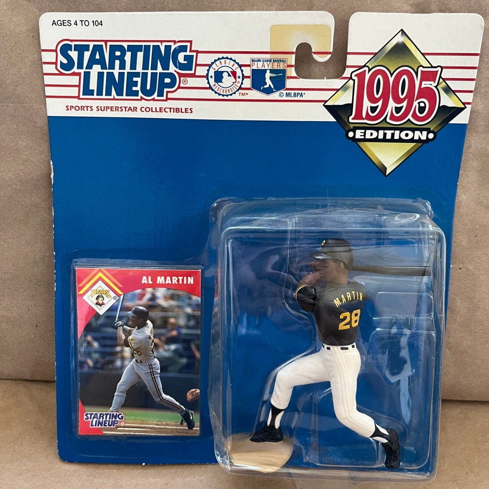 1995 Kenner Starting Lineup Al Martin Pittsburgh Pirates Figure with Card NEW